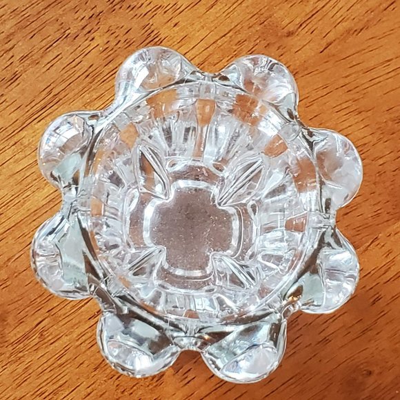 Reims Accents Vintage Glass Candle Holders Set Of 2 Reims France